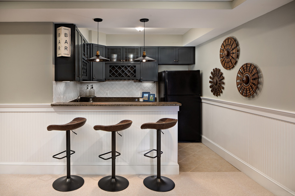 Inspiration for a transitional basement remodel in DC Metro