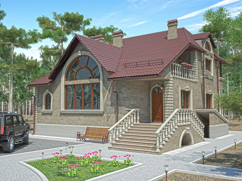 Загородный дом в хвойном лесу