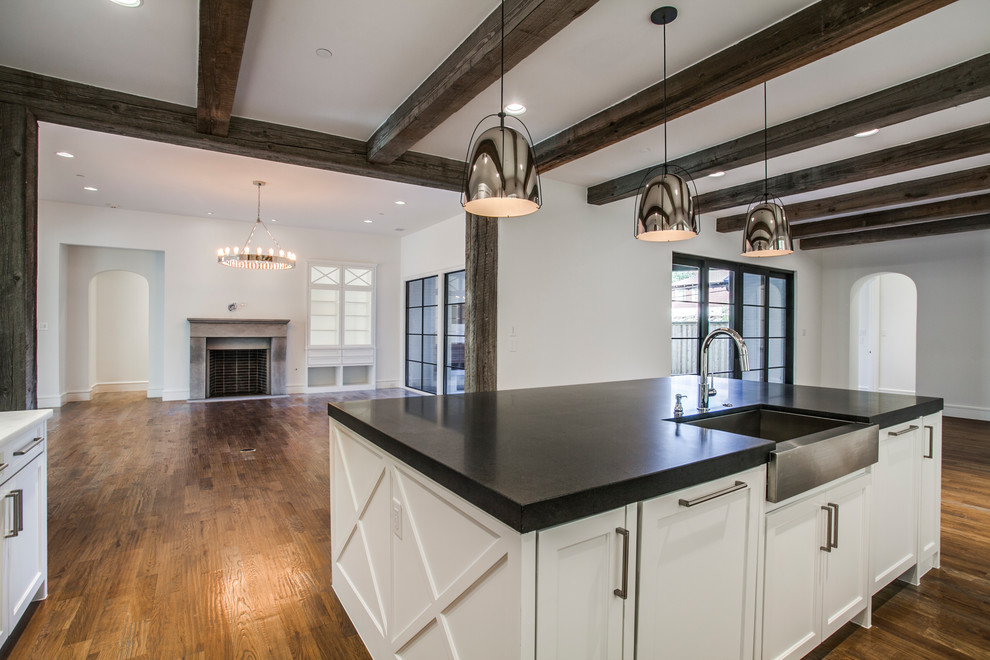 Home design - transitional home design idea in Dallas