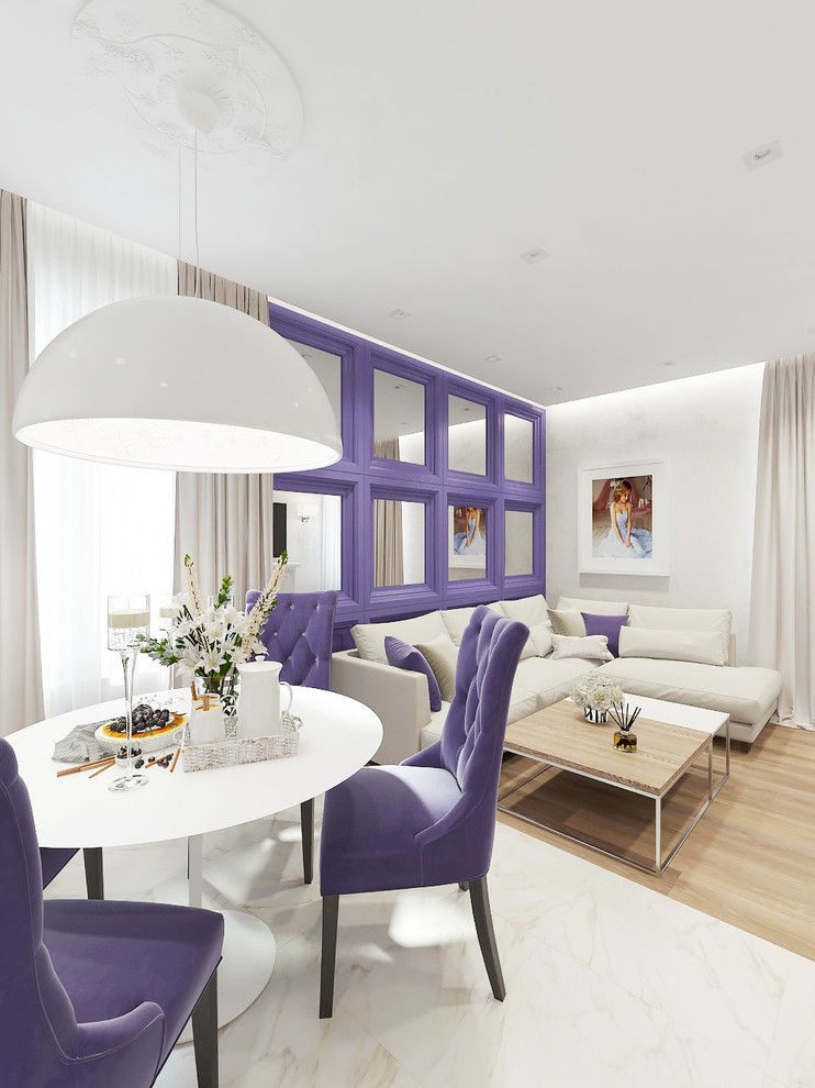 кухня-гостиная для молодой девушки