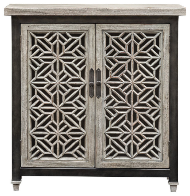 Uttermost 25772 Branwen Aged White Accent Farmhouse Accent