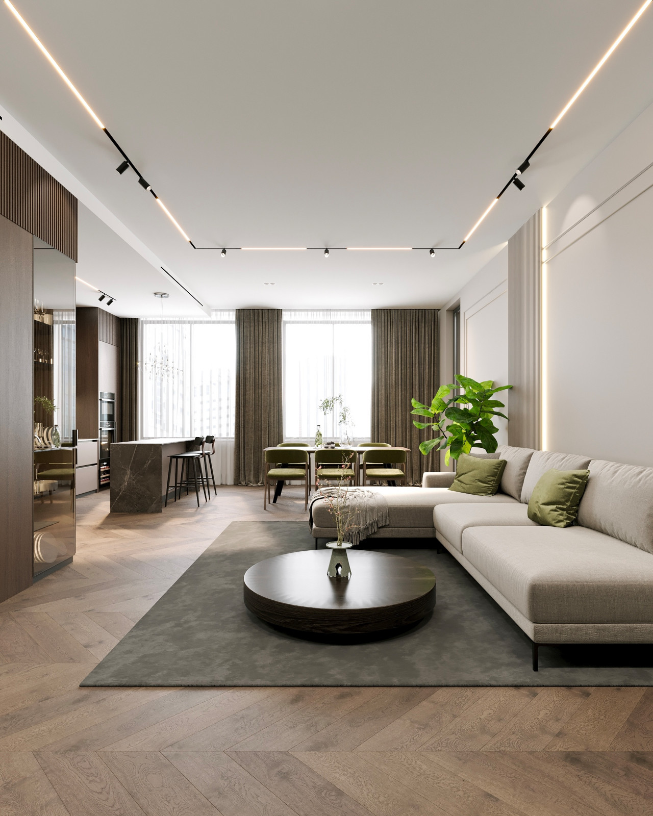 ЖК Михайловский Гостиная