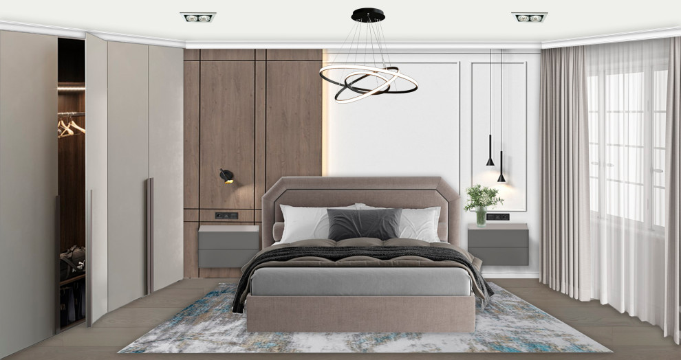 Проект спальни в загородном доме