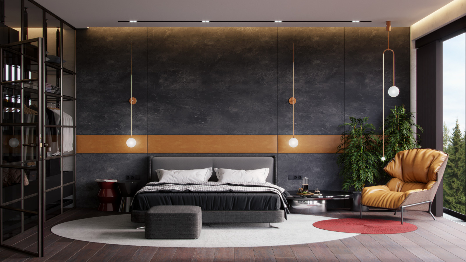 Интерьер дома возле леса