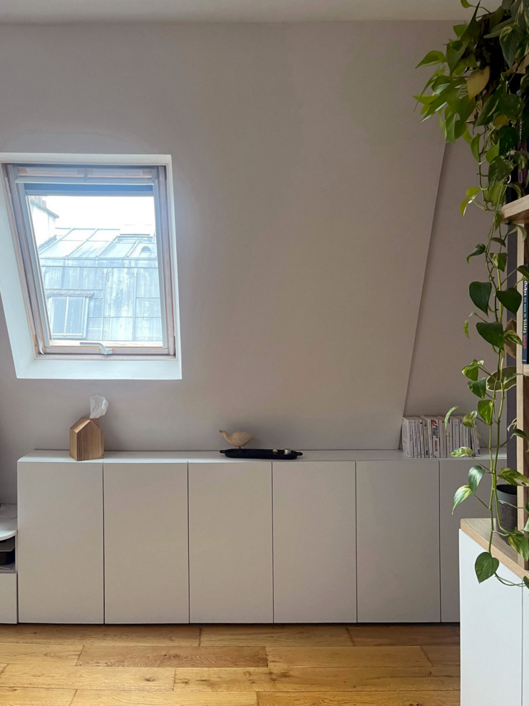 Aménagement appartement sous toiture mansardée