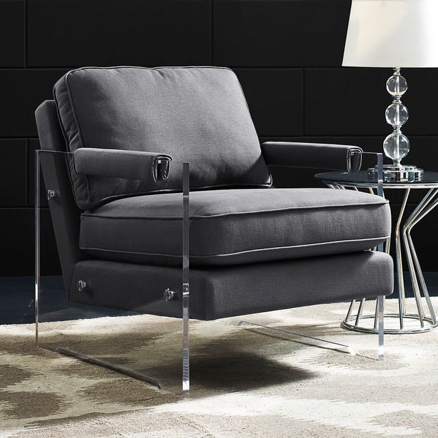 Serena Floating Lucite Chair 753 75 Modern Living Room