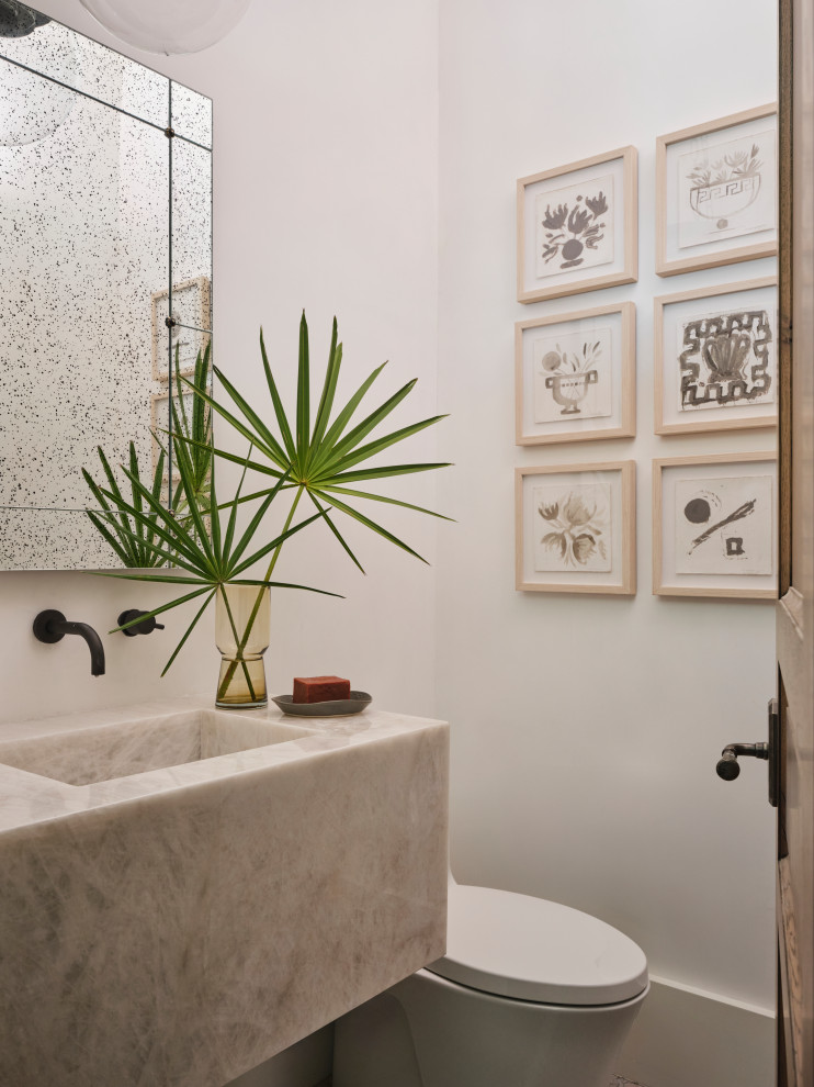 Stavrum Residence - Beach Style - Powder Room - Miami - by Geoff Chick ...