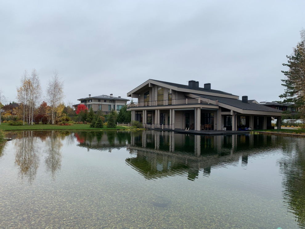 Проект сада с водоемом