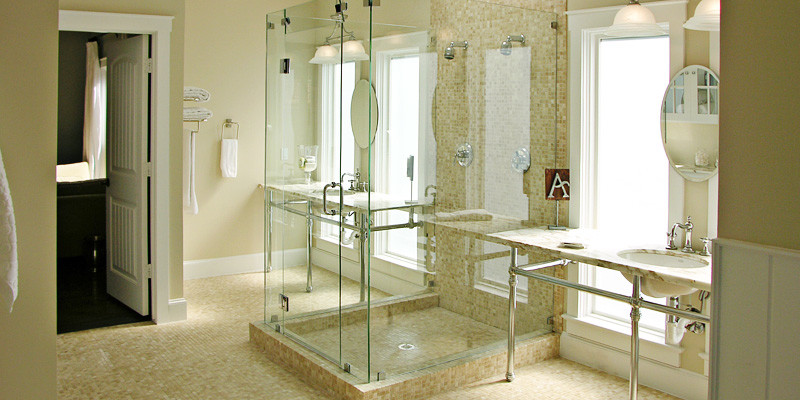 Inspiration for a modern bathroom remodel in Dallas