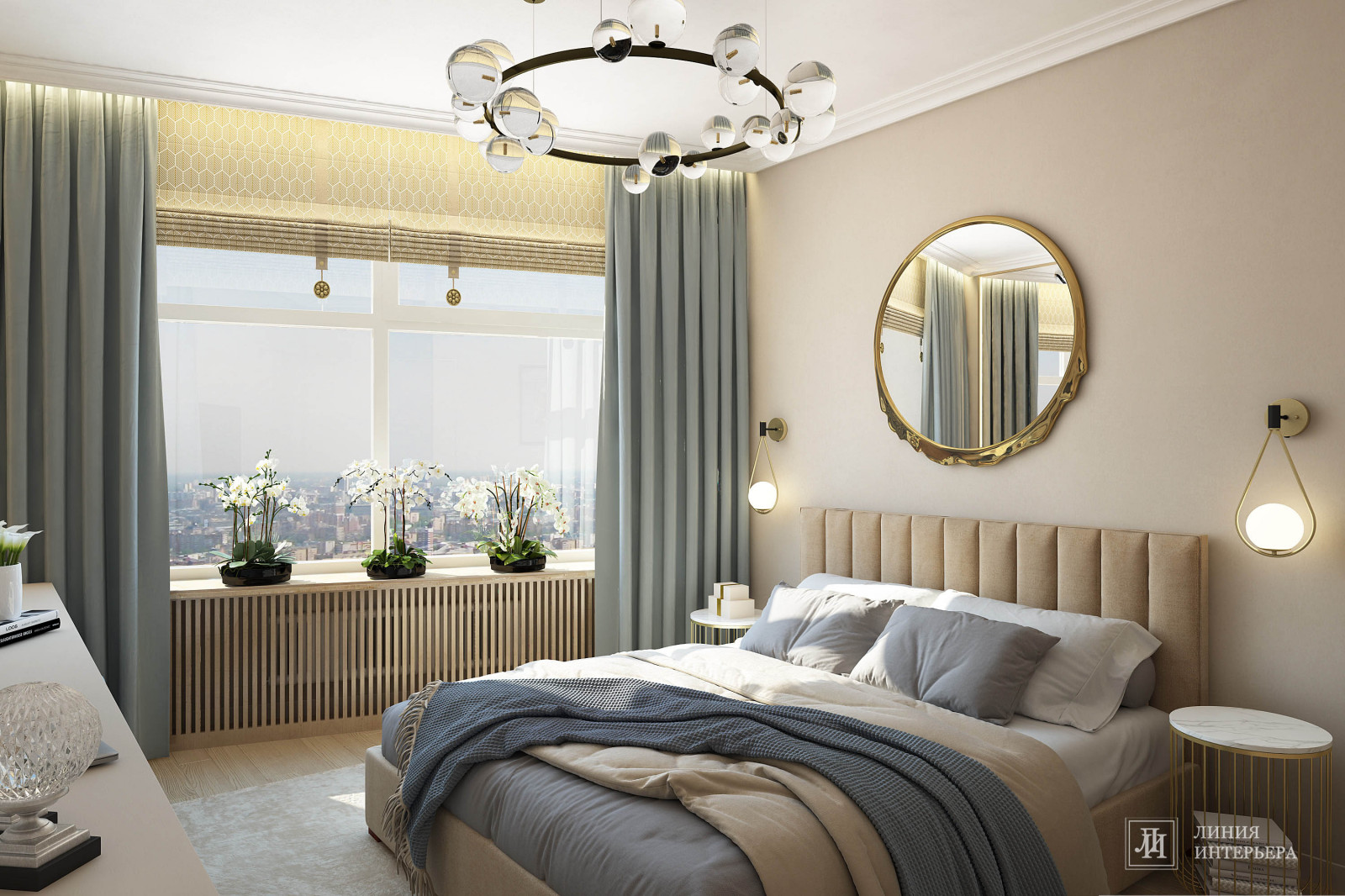 Дизайн интерьера 3-х комнатной квартиры в ЖК Триколор