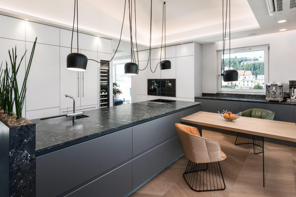 Design ideas for an expansive contemporary kitchen in Other.
