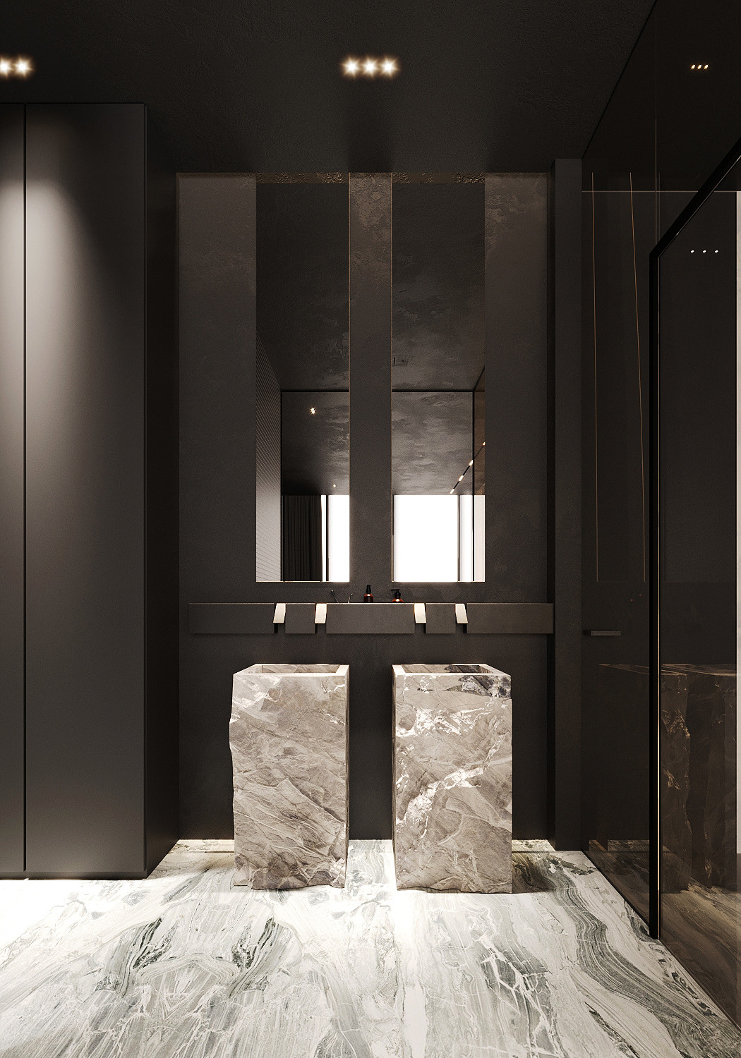 Квартира-студия в небоскребе.