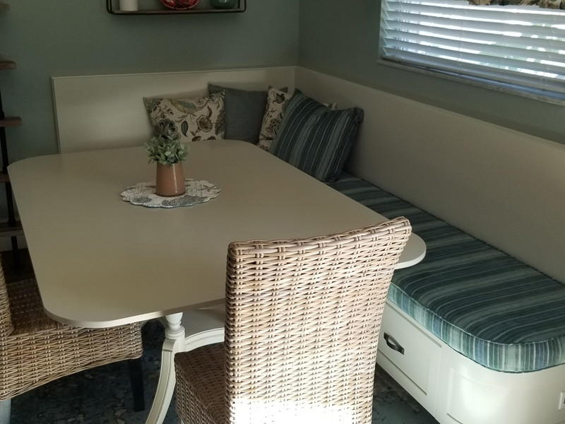 Custom BuiltIn Kitchen "L" Shape Banquette Dining Room Tampa by