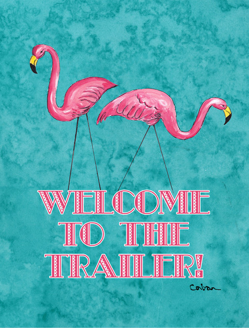 Welcome to the trailer Flag Canvas House Size