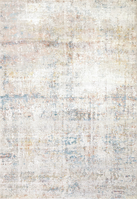 Valley Modern Area Rug, Gray/Blue, 3'11"X5'7"