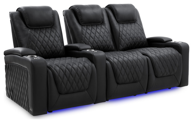 Valencia Oslo Luxury Edition Home Theater Seating Row of 3 Loveseat ...