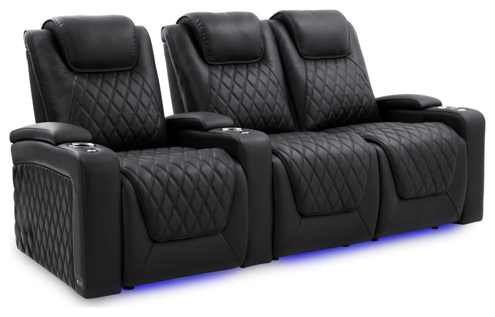 Valencia Oslo Luxury Edition Home Theater Seating Row of 3 Loveseat