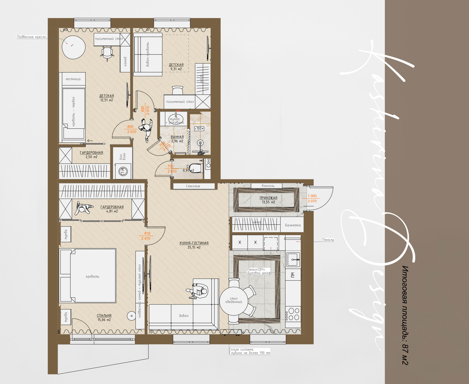 проект "Роскошные ассоциации на 100 м2"