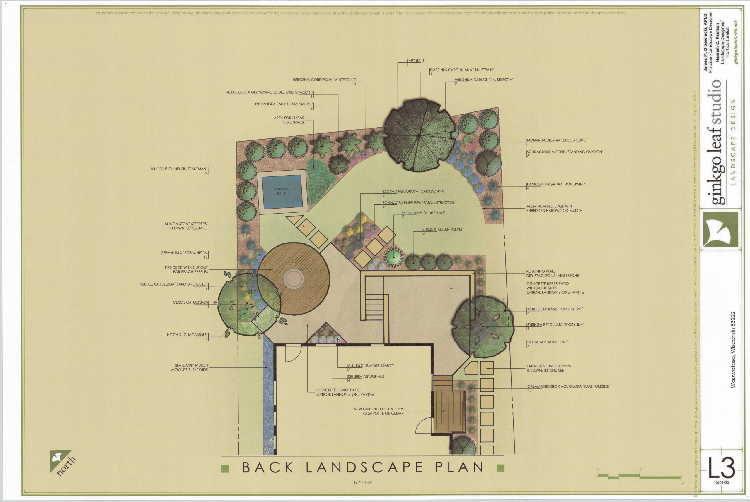 Mid-Century Front Yard + Backyard Landscape - Wauwatosa, WI