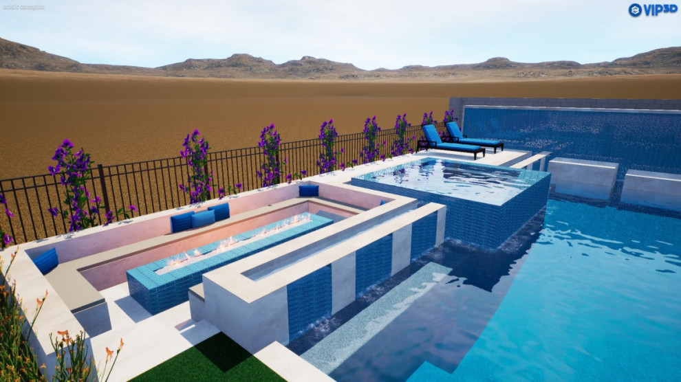 Scottsdale modern pool design