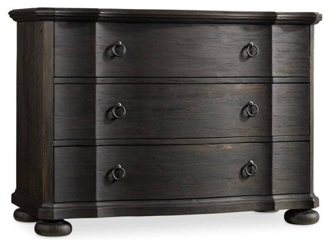 Beaumont Lane Double Handle 3 Drawer Bachelor S Chest In Dark Wood