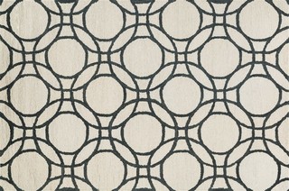 Loloi Taylor Ivory/Black Rug 9'3"x13' - Contemporary 