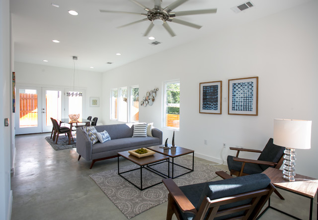 Loop House modern-vardagsrum