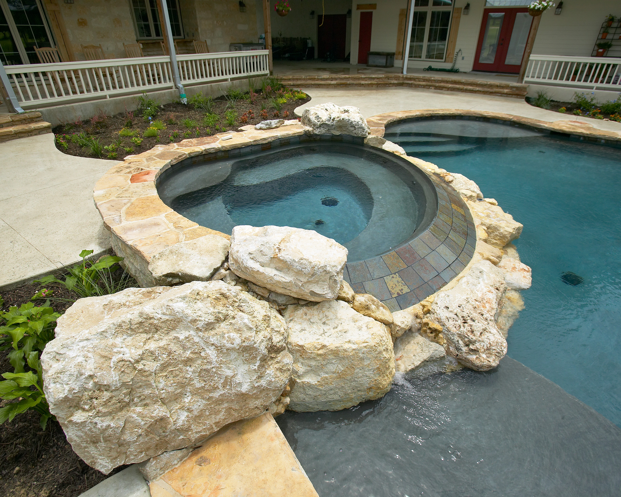 Spring Branch, Texas Multi Level Pool/Spa