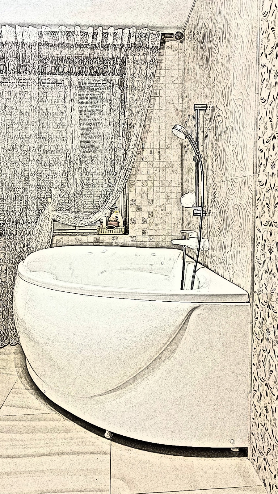 эскиз ванной комнаты