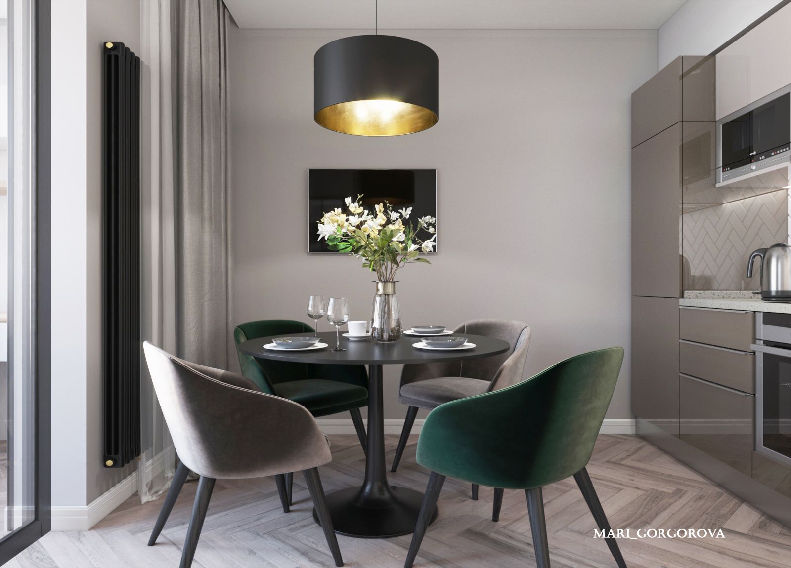 Трёхкомнатная квартира на ул. Обручевых