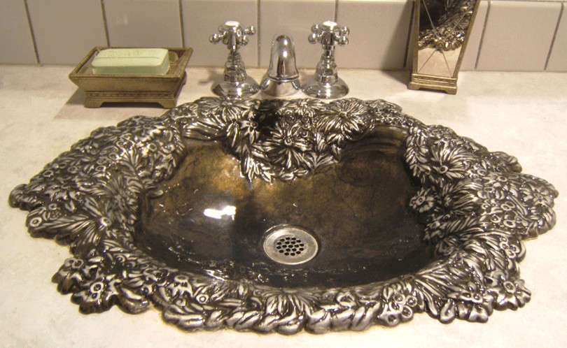 Elite Bath Bella Flor BF8 Bronze Bathroom Sink