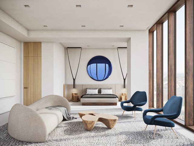 Tower Power contemporaneo-dormitorio