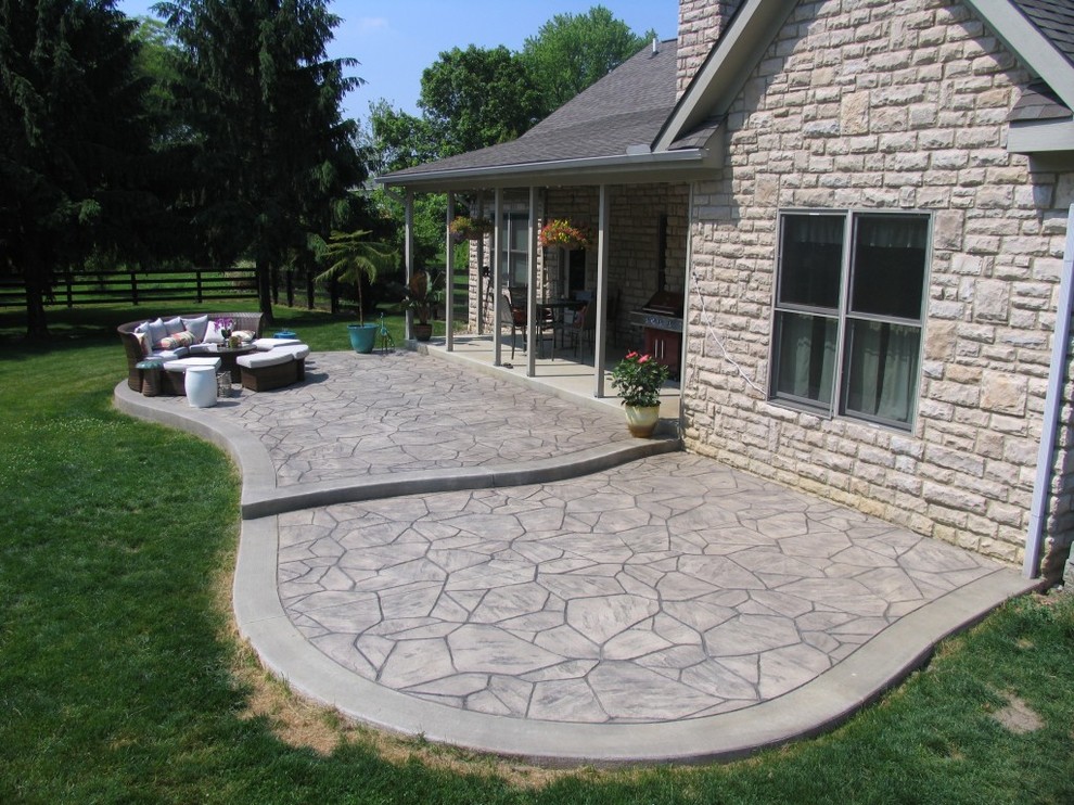 Stamped Concrete Classique Columbus par King Concrete Design Impressions Houzz