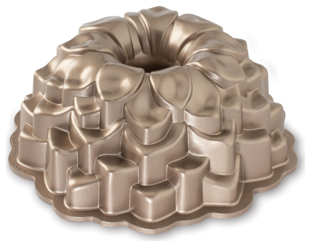 Nordic Ware 10 Cup Blossom Bundt Pan Contemporary Cake Pans by
