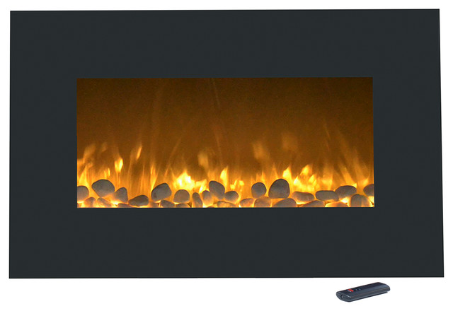 36" Electric Color-Changing Fireplace with Wall Mount & Floor Stand by Northwest