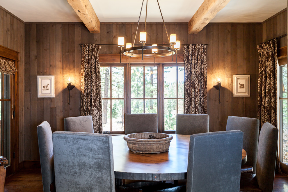 Inspiration for a country separate dining room in Sacramento.