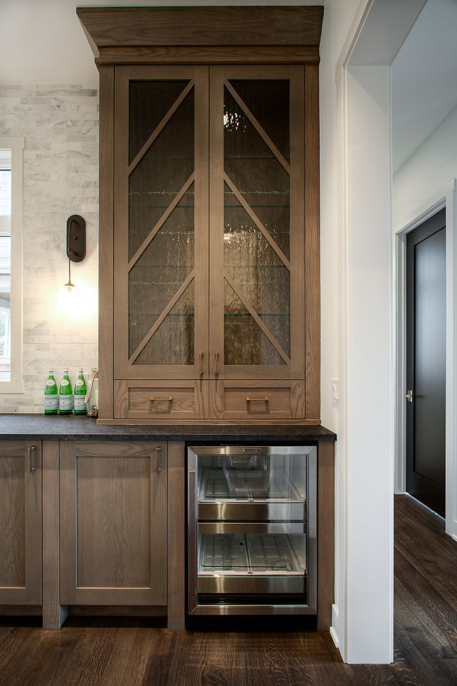 Transitional kitchen photo in Calgary