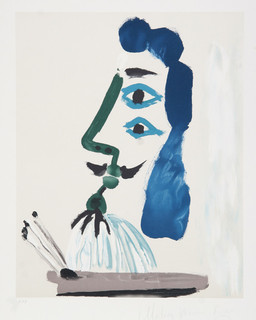 Pablo Picasso, Le Peintre et sa Palette, J-146, Lithograph - Contemporary - Fine Art Prints - by RoGallery