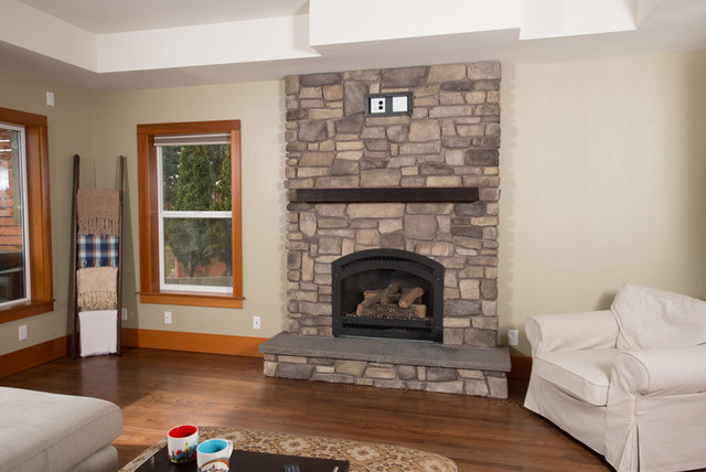 Academy Fireplace rustic-living-room