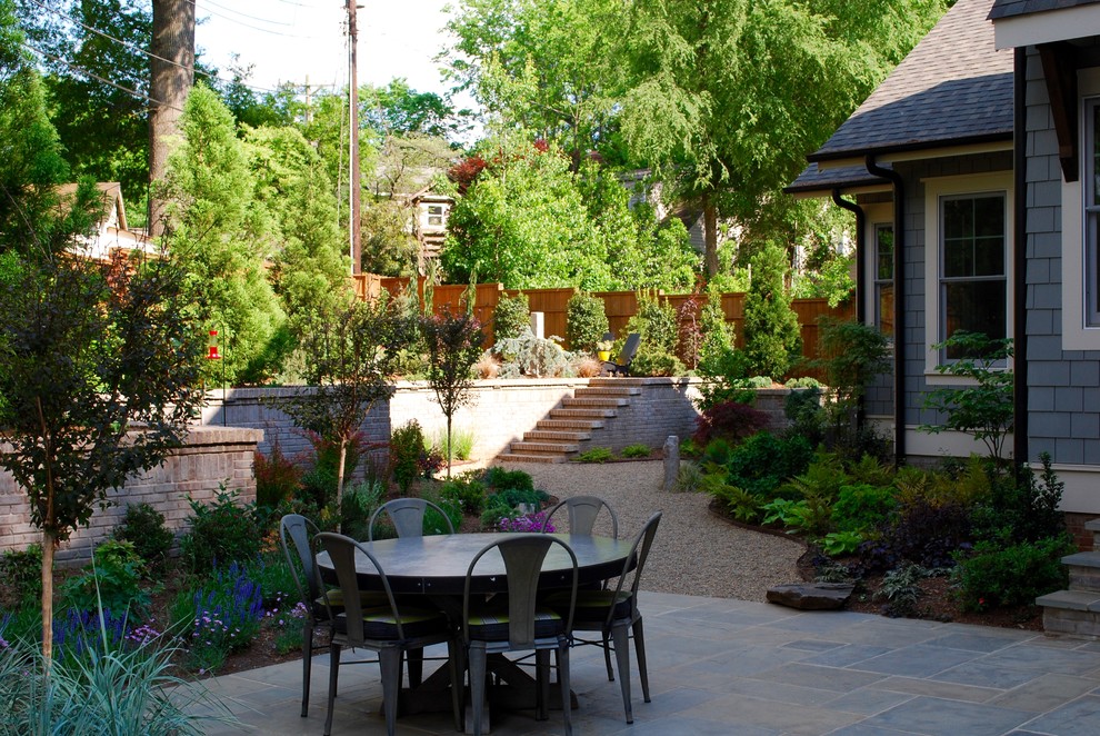 This is an example of a contemporary patio in Charlotte.