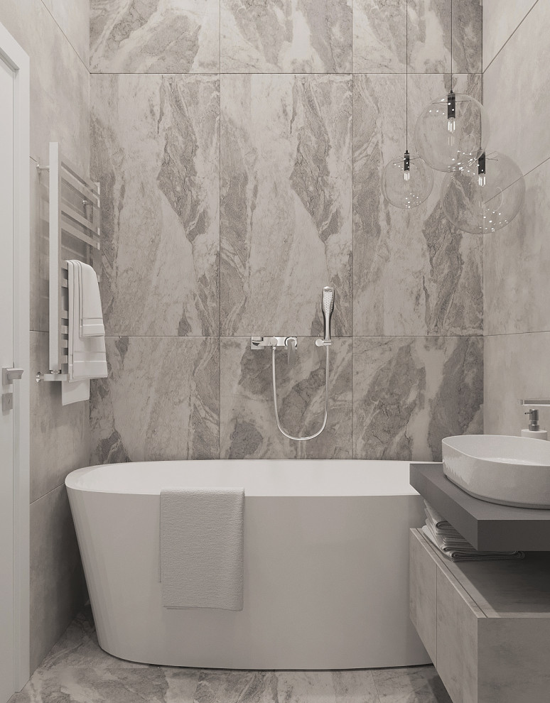 Проект однокомнатной квартиры в ЖК «Серебряный фонтан» г. Москва