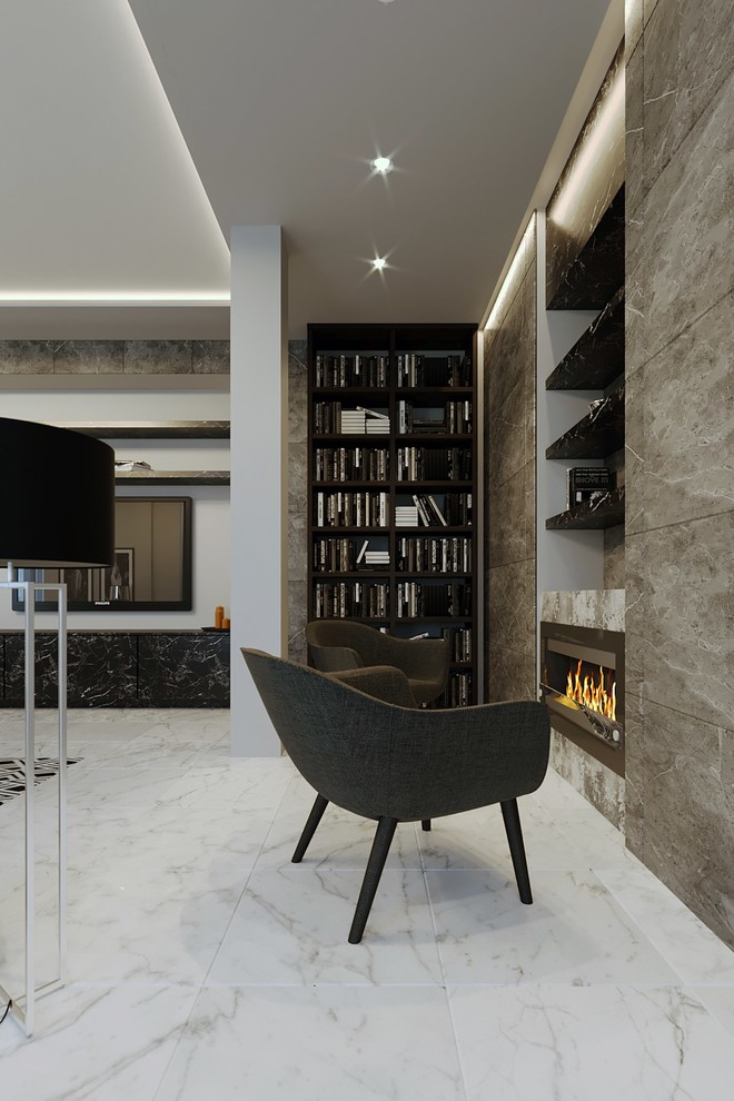 Визуализация первого этажа загородного дома