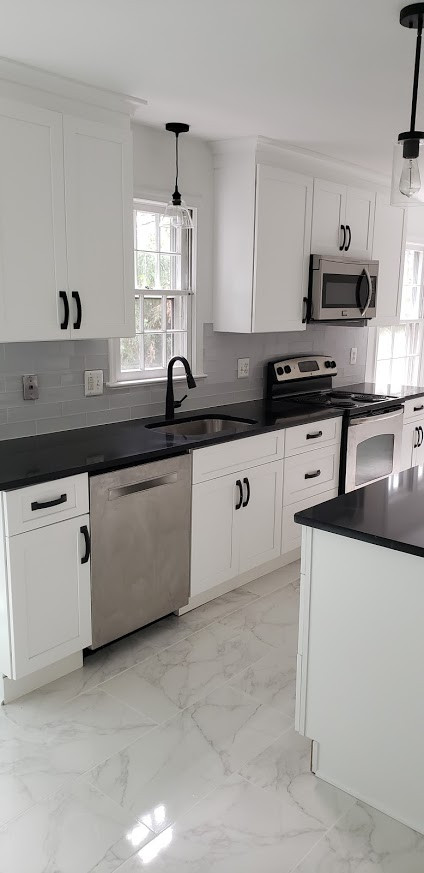 Example of a minimalist kitchen design in DC Metro