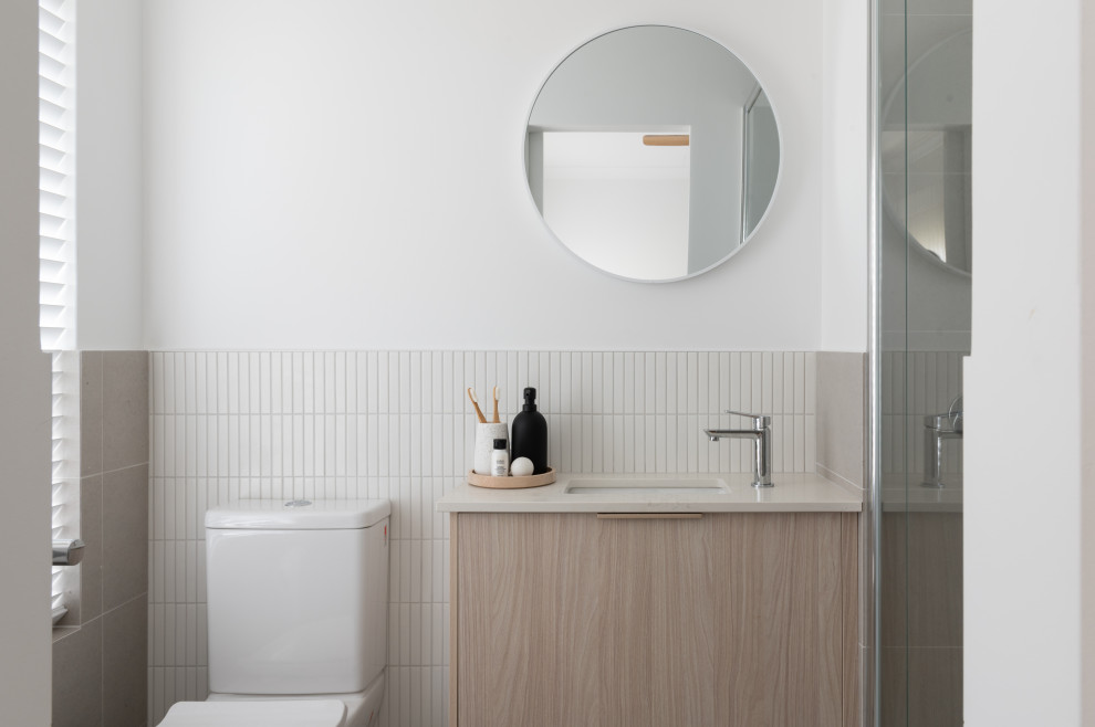 This is an example of a scandinavian bathroom in Perth.