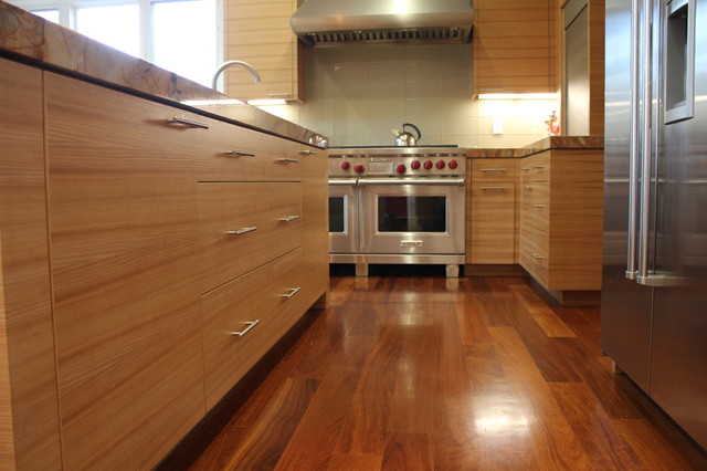 Horizontal Grain Modern Kitchen San Francisco By Roth Wood