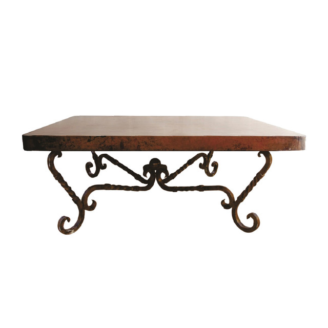 Square Iron Coffee Table With 48x48 Hammered Copper Top Square Iron Coffee Table With 48x48 Hammered Copper Top