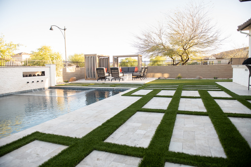 Travertine pavers