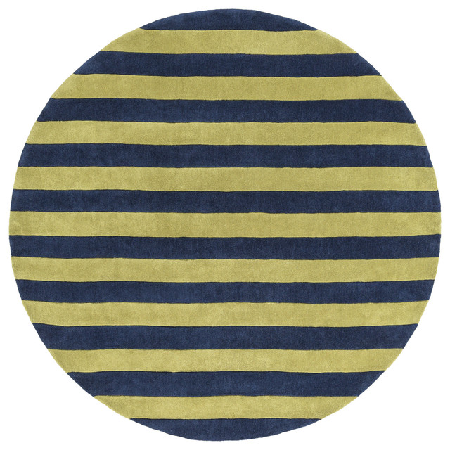 Surya COS9249 Cosmopolitan Blue, Green Round Area Rug Contemporary