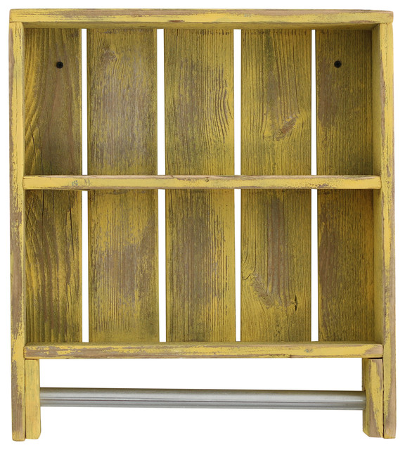 Rustic Double Towel Rack - Farmhouse - Towel Racks & Stands - by Doug