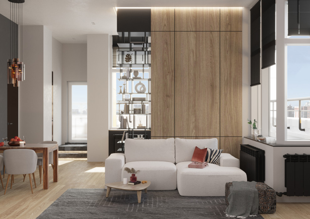 Большая квартира с террасами в Воронеже